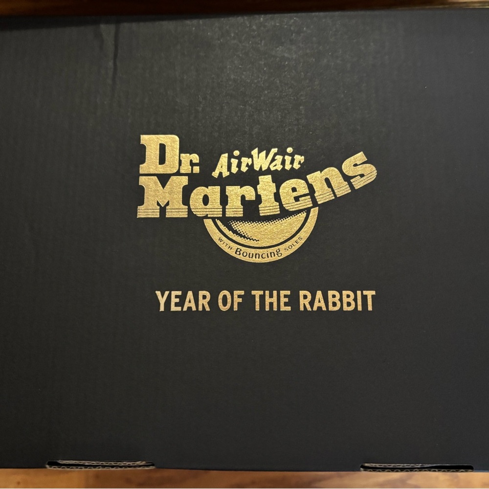 Dr. Martens Lunar New Year Black and Red 1461 Oxfords (Year of the Rabbit) - Picture 12 of 14